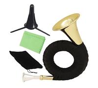 Kisangel Quality Brass Waldhorn Lacquer Gold Plate for Beginners Students and Professionals