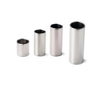 Kisangel R35 Stainless Steel Guitar Slide Silver Comfort during Play Smoothly Finished Edges Blues Guitar Slider