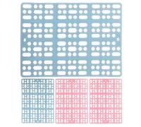 Kisangel Rabbit Cage Mats Foot Pads 4pcs Plastic Square Supple Pads for Guinea Pig and Cat Balcony Use