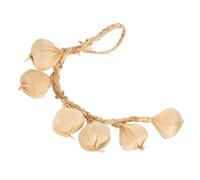 Kisangel Realistic Artificial Garlic String Decor for Kitchen and Home Material Decorative Fake Garlic Pendant for Restaurant Farm and Photography Props Suspended Vegetable Decoration