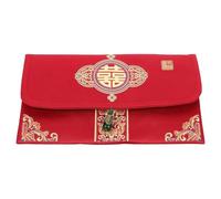 Kisangel Red Packet and Sturdy Material with Fine Workmanship Chinese Style Brocade Wedding Money Envelope for Wedding Party and Bridal Shower Gift Envelope