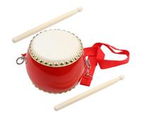 Kisangel Red Percussion Drum with Drum Sticks Early Learning Music for Boys and Bright Color Clear Sound Beginner Friendly Educational Instrument