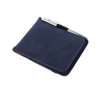 Kisangel Refillable Golf Scorecard Holder with Built in Pen Compact Fake Leather Cover Small Golf Notebook Portable Yardage Organizer for Men Women Golfers