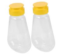 Kisangel Refillable Honey Squeeze Bottles with Flip Cap Leakproof Condiment Dispenser for Syrup Sauce Salad Dressing Storage Easy Squeeze Space Saving Kitchen Containers Funnel