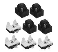 Kisangel Refrigerator Compressor Ptc Starter Relay Overload Protector Kit with Overheat Protection for Household and Commercial Fridge Freezer Units Ensures Efficient Start Stable