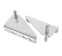 Kisangel Refrigerator Hinge Freezer Door Hinge Stainless Steel Rubber Cap for Smooth Opening and Closing Rust Resistant Fridge Repair Home Kitchens and Commercial Places 2Pcs