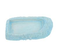 Kisangel Reptile Feeding Bowl Resin Turtle Water Dish Easy to Hold Move for Lizards Geckos Crickets Use