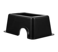 Kisangel Reptile Hideout Cave 6.69X4.33X2.76In Plastic Material with Large Humidified Hiding Trough for Leopard Gecko Snake Turtle Habitat