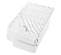 Kisangel Research Grade Stainless Steel Material Wire Mesh Lid Structure, Lab Mouse Breeding Cage with Heat Resistant Pp Secure Closure for Academic Facilities and Colony Management
