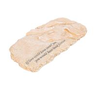 Kisangel Resin Dog Memorial Stone Ornament for Outdoor Garden Engraved Pet Gravestone Tribute with Memorial Words Weather-resistant Puppy Headstone Keepsake for Loss of Beloved Pets