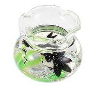 Kisangel Resin Mini Fish Tank Dollhouse Decorations Lifelike Miniature Aquarium Ornaments for Micro Landscape Photography and Educational Use Ready to Use Tiny Animal Figurines for Adults