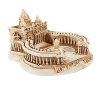 Kisangel Resin Saint S Basilica Architectural Model Decorative Building Sculpture for Home Office Desktop Ornament Elegant Miniature Roman Style Craft for Cafe Display