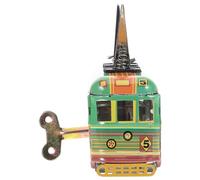 Kisangel Retro Die Cast City Bus Friction Powered Pull Back Vehicle for Boys Nostalgia Collectible Metal Bus for Home Decor and Play
