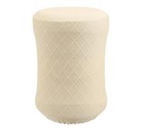 Kisangel Reusable Water Dispenser Cover Water Barrel Cover for Office Use Elastic Cloth All-inclusive Design Beige Color Elastic Binding Opening on The Top
