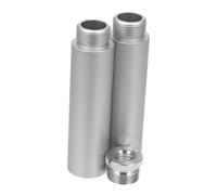 Kisangel Robust Mic Stand Extension Tube and Adapter Kit for Live Streaming and Singing, Aluminium Alloy Material, 5/8-27 Male and Female Threads, Extend The Length of Mic Desk and Arm
