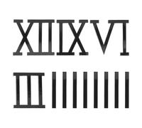 Kisangel Roman Numerals Clock Kit Acrylic Wall Clock Numbers Replacement Parts with Readability and Easy to Repair Features for Variety of Interior Themes and Family Spaces in Black