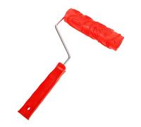 Kisangel Rubber Textured Paint Roller for Walls and Ceilings DIY Patterned Embossed Roller for Home Decoration Easy to Use Art Tool for Furniture Cabinets and Drapes