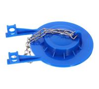 Kisangel Rubber Toilet Flush Flapper Replacement with Stainless Steel Chain Leak-Stopper for Standard Flush Valves Easy Install Bathroom Accessory to Save Water and Fix Running Toilets