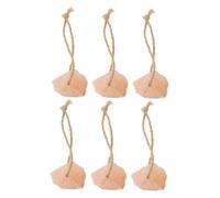 Kisangel Salt Block Holder 6pcs Pink Salt Lick Natural for Livestock Health Deer Toys