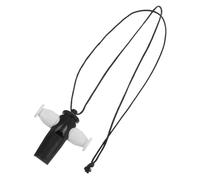 Kisangel Samba Whistle Abs Latin Style Percussion Instrument for Orff Teaching Method Portable and Sturdy Construction Suitable for Adults and Black