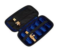 Kisangel Saxophone Head Storage Bag Plastics Saxophone Mouthpiece Case Container Cloth Holder for Storage