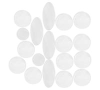 Kisangel Saxophone Replacement Key Buttons Set, 18 White Shell Keys for Soprano and Alto Saxophones, Professional Wind Instrument Accessories Kit for Musicians