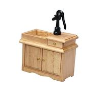 Kisangel Scale Bathroom Wash Basin Furniture for Dollhouse Decor Realistic Design for Tiny Homes and Miniature Displays