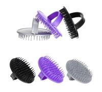 Kisangel Scalp Massager Shampoo Brush Hair Washing Comb with Soft Plastic Bristles 6pcs to Stimulate Scalp and Remove Dandruff Random Color Suitable for Types of Hair