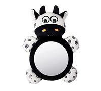 Kisangel Seat Rearview Mirror for Car Seat Adjustable Rotate Cartoon Animal Shape Observation Mirror Safety Rear Facing for Viewing and Emotional Care