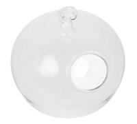 Kisangel -shaped Glass Fish Bowl with Stand, Mini Desktop Cylinder Aquarium and Hydroponic Plant Vase for Office and Home Decoration