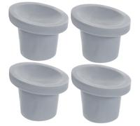 Kisangel Shower Chair Leg Caps Replacement Feet 4PCS Rubber Suction Cups with Thick Rubber Base for Transfer Bench and Tube Bath Seats Quick Replacement 2.13In