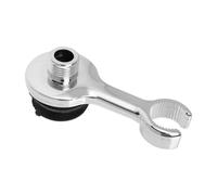 Kisangel Shower Nozzle Fixing Base Bracket Holder for Shampoo Beds and Hair Salon Washing Stations Compatible Polished Support Stand for Bathroom and Barber Use