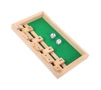 Kisangel Shut The Box Wooden Dice Game Portable Board for Adults and Family Interactive Parent Math Game with Unique Design Multiple Modes for Strategic Thinking and Endless Entertainment