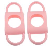 Kisangel Silicone Baby Bottles Handles and Milk Bottle Handle for Infant Feeding Non-Slip Grip with Pink 2pcs Set for Easy Holding and Feeding