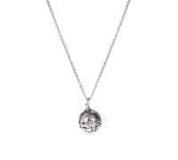 Kisangel Silver Copper Aromatherapy Necklace with Hollow round Diffuser Pendant, Stylish Air Freshener Locket for Elegant Everyday Wear
