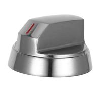 Kisangel Silver Zinc Alloy Cooker Knob Replacement for Gas Stove and Microwave Smooth Surface and Easy Installation, Sl nd Modern Design for Kitchen and Camping Use