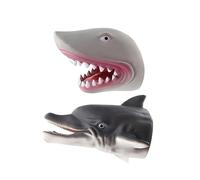 Kisangel Simulation Dolphin Hand Puppet for Fun Interactive Role Play Safe Material for Creative Storytelling and Parent Interaction Grey Ocean Animal Design