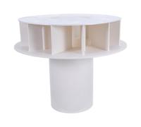 Kisangel Siphon Rainwater Diverter Funnel PVC Gutter Downspout Connector for Roof Drainage Weather-Resistant Self-Cleaning System with Quiet Flow and Automatic Debris Flushing for