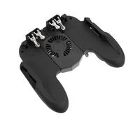 Kisangel Six-Finger 2 Pack Phone Game Assist Mobile Game Operation Handle with Anti-Slip ABS Material and Six-Finger Linkage Design Compatible with Phones below 6.5 Inches