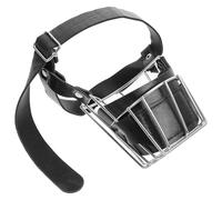 Kisangel Size 4 Muzzle for Pet Dogs Anti-barking Mask and Anti-bite Muzzle Made of Stainless Steel Easy to Clean and Easy to Put and Take for Large Dog Use Outdoors