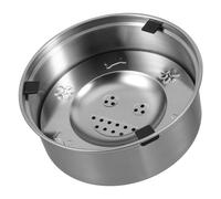 Kisangel Slow Feeder Dog Bowl Stainless Steel Floating Water Bowl No Spill Splash Resistant Small Dog Hydration Feeder Rust Resistant Pet Water Station for All Breeds