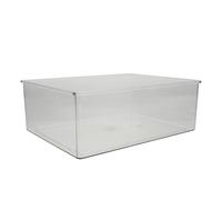 Kisangel Small Pet Bath Container Plastic Large Hamster Bath Basin Multifunctional Use for Toilet and Feeder