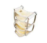 Kisangel Small Pet Hammock, Multi-Layer Plush Hanging Bed for Rat Gerbil, Warm Cage Nest with Safe Resting Place for Small Animals, British Online Pet Supplies