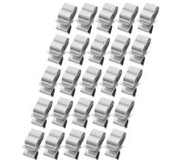 Kisangel Solar Panel Cable Management Clamps and Smooth with Spring Clip Structure 25pcs Stainless Steel for Wire Management Under The Module Frame