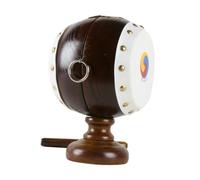 Kisangel Solid Wood Piggy Bank Korea Drum Shaped Saving Bank Decorative Coin Container for Holiday Fund Money Box Piggy for Boys and Girls Adults