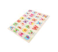 Kisangel Spanish Puzzle Board for Educational Alphabet Learning with Hand Eye Coordination and Fine Motor Skills Development Game
