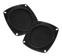Kisangel Speaker with Sound Enhanced Rubber and Iron Material Inch 2pcs Passive Radiator Magnet Replacement Diaphragm Suitable for Speaker Repair and Vibration Sound for Loudspeaker