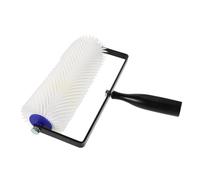 Kisangel Spiked Roller Self Leveling Screed Floor Tool for Bubble Removal with Easy-Hold Handle Lightweight Paint Brush Accessory for Epoxy and Cement Flooring
