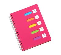 Kisangel Spiral Notebook with Dividers for Students Thick Paper Notepad with Smooth Writing Surface for Diary and Academic Notes