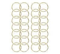 Kisangel Split Rings for Keychains 400Pcs Iron Golden Securely Closed Keychain Rings for Crafts and Graduation Season